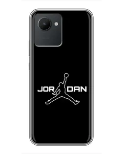 Чехол для Realme C30 с картинкой «Nike Pink Swirl»