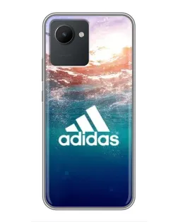 Чехол для Realme C30 с картинкой «Океанская глубина адидас»
