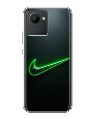 Чехол для Realme C30 с картинкой «Неоновый контур Nike» Чехол для Realme C30 с картинкой «Неоновый контур Nike»