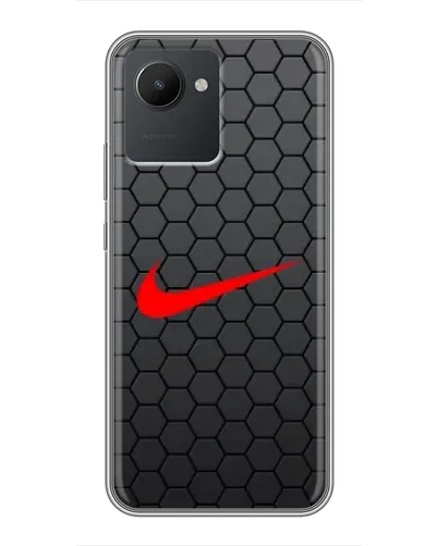 Чехол для Realme C30 с картинкой «Nike — карбоновая сетка» Чехол для Realme C30 с картинкой «Nike — карбоновая сетка»