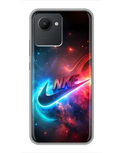 Чехол для Realme C30 с картинкой «Огненный логотип Nike» Чехол для Realme C30 с картинкой «Огненный логотип Nike»