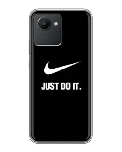 Чехол для Realme C30 с картинкой «Классический принт Nike» Чехол для Realme C30 с картинкой «Классический принт Nike»