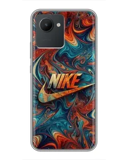 Чехол для Realme C30 с картинкой «Nike в абстракции» Чехол для Realme C30 с картинкой «Nike в абстракции»