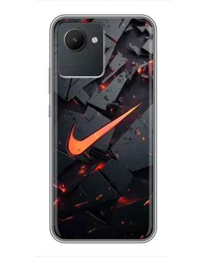 Чехол для Realme C30 с картинкой «Nike — эффект разломов» Чехол для Realme C30 с картинкой «Nike — эффект разломов»