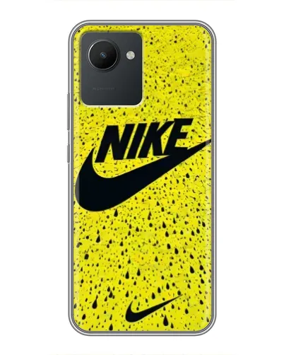 Чехол для Realme C30 с картинкой «Желтый текстурный Nike» Чехол для Realme C30 с картинкой «Желтый текстурный Nike»