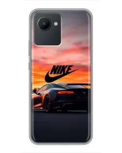 Чехол для Realme C30 с картинкой «Nike и суперкар» Чехол для Realme C30 с картинкой «Nike и суперкар»