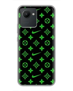 Чехол для Realme C30 с картинкой «Неоновый принт LV» Чехол для Realme C30 с картинкой «Неоновый принт LV»