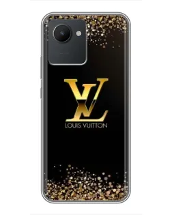 Чехол для Realme C30 с картинкой «LV — золотые искры» Чехол для Realme C30 с картинкой «LV — золотые искры»