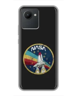 Чохол для Realme C30 з картинкою «NASA — емблема місії» Чохол для Realme C30 з картинкою «NASA — емблема місії»