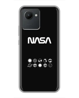 Чохол для Realme C30 з картинкою «NASA — технічний принт» Чохол для Realme C30 з картинкою «NASA — технічний принт»