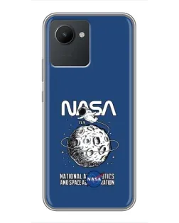 Чохол для Realme C30 з картинкою «NASA — місячна місія» Чохол для Realme C30 з картинкою «NASA — місячна місія»