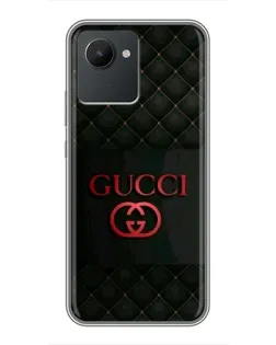 Чохол для Realme C30 з картинкою «Gucci — стьобаний чорний»