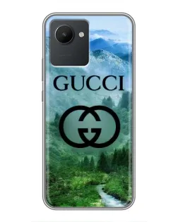 Чохол для Realme C30 з картинкою «Gucci — гірський пейзаж»