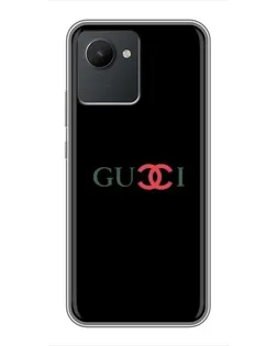Чохол для Realme C30 з картинкою «Gucci — червоний градієнт»