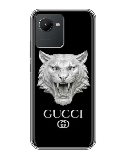 Чехол для Realme C30 с картинкой «Gucci — серебряный лев» Чехол для Realme C30 с картинкой «Gucci — серебряный лев»