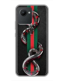 Чохол для Realme C30 з картинкою «Gucci — змія на смузі»