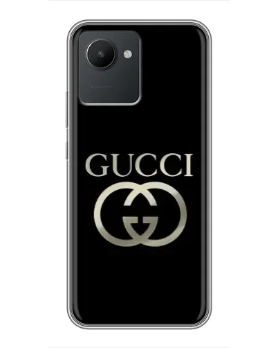 Чехол для Realme C30 с картинкой «Gucci — золото на черном» Чехол для Realme C30 с картинкой «Gucci — золото на черном»