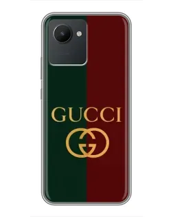 Чохол для Realme C30 з картинкою «Gucci — темно-зелений градієнт»
