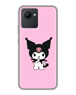 Чохол для Realme C30 з картинкою «Kuromi — рожева ніжність»
