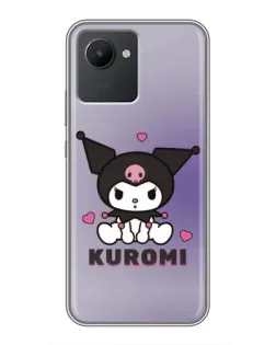 Чохол для Realme C30 з картинкою «Kuromi — фіолетовий арт»