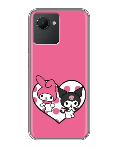 Чохол для Realme C30 з картинкою «Kuromi та My Melody»