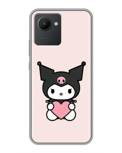 Чохол для Realme C30 з картинкою «Kuromi та серце»