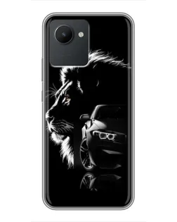 Чохол для Realme C30 з картинкою «BMW та лев» Чохол для Realme C30 з картинкою «BMW та лев»