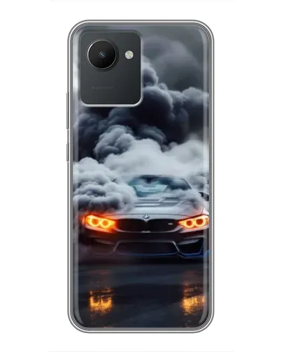 Чохол для Realme C30 з картинкою «BMW у диму» Чохол для Realme C30 з картинкою «BMW у диму»