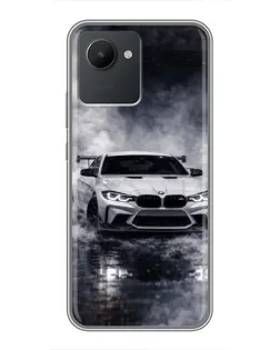 Чохол для Realme C30 з картинкою «BMW крізь туман» Чохол для Realme C30 з картинкою «BMW крізь туман»