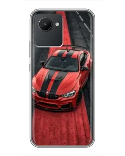 Чохол для Realme C30 з картинкою «BMW на червоній доріжці» Чохол для Realme C30 з картинкою «BMW на червоній доріжці»
