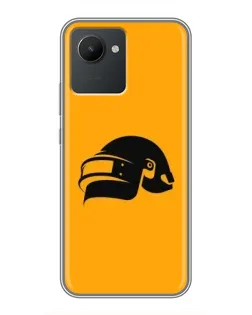 Чохол для Realme C30 з картинкою «PUBG — золотий шолом»