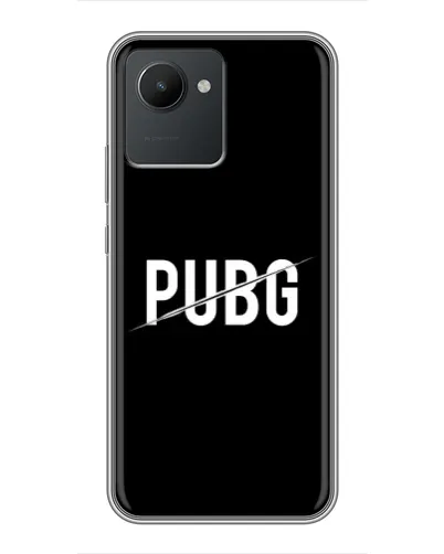 Чохол для Realme C30 з картинкою «PUBG — білий логотип» Чохол для Realme C30 з картинкою «PUBG — білий логотип»
