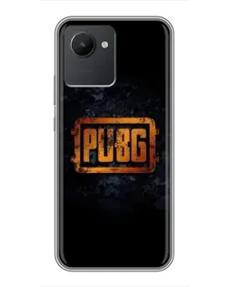 Чохол для Realme C30 з картинкою «PUBG — золотий логотип»