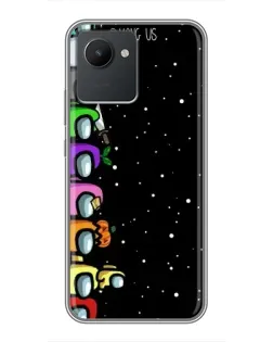 Чехол для Realme C30 с картинкой «Команда Among Us» Чехол для Realme C30 с картинкой «Команда Among Us»