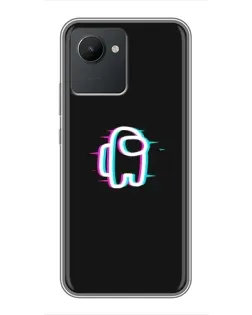Чехол для Realme C30 с картинкой «Among Us неон» Чехол для Realme C30 с картинкой «Among Us неон»