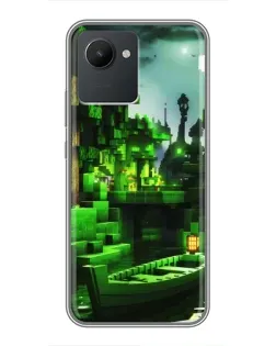 Чохол для Realme C30 з картинкою «Minecraft лісовий пейзаж» Чохол для Realme C30 з картинкою «Minecraft лісовий пейзаж»