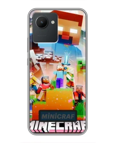 Чохол для Realme C30 з картинкою «Minecraft герої гри» Чохол для Realme C30 з картинкою «Minecraft герої гри»