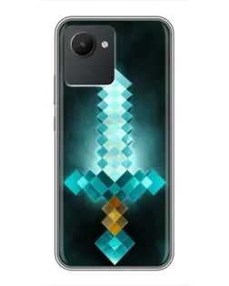 Чохол для Realme C30 з картинкою «Алмазний меч неон» Чохол для Realme C30 з картинкою «Алмазний меч неон»