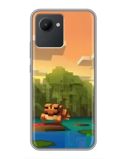Чохол для Realme C30 з картинкою «Майнкрафт захід сонця» Чохол для Realme C30 з картинкою «Майнкрафт захід сонця»