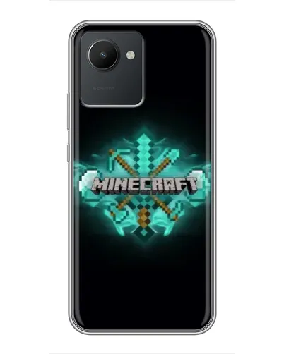 Чохол для Realme C30 з картинкою «Minecraft Diamond лого» Чохол для Realme C30 з картинкою «Minecraft Diamond лого»