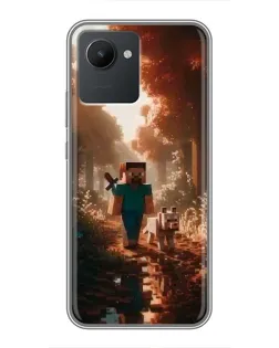 Чохол для Realme C30 з картинкою «Стів у лісі» Чохол для Realme C30 з картинкою «Стів у лісі»