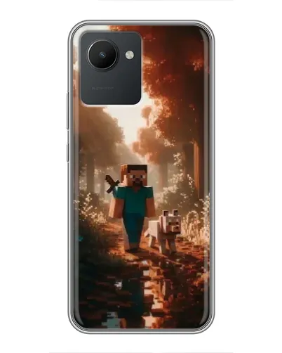 Чохол для Realme C30 з картинкою «Стів у лісі» Чохол для Realme C30 з картинкою «Стів у лісі»