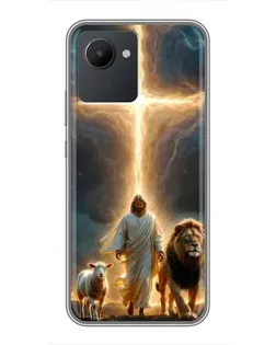 Чехол для Realme C30 с картинкой «Лев Иуды и Свет» Чехол для Realme C30 с картинкой «Лев Иуды и Свет»