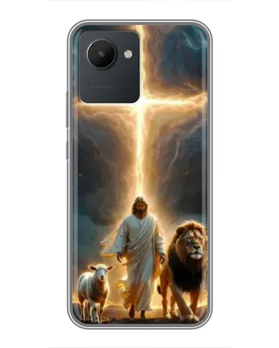 Чехол для Realme C30 с картинкой «Лев Иуды и Свет»