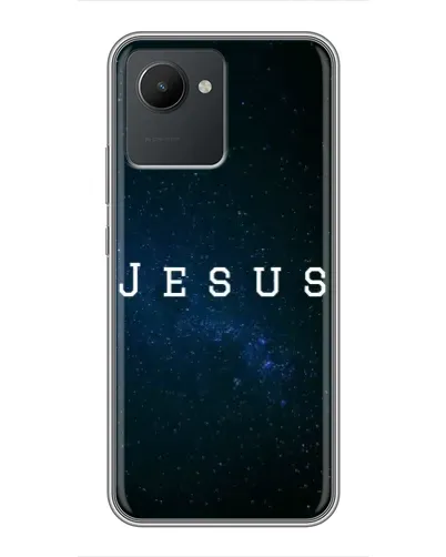 Чехол для Realme C30 с картинкой «Звездное небо Jesus»