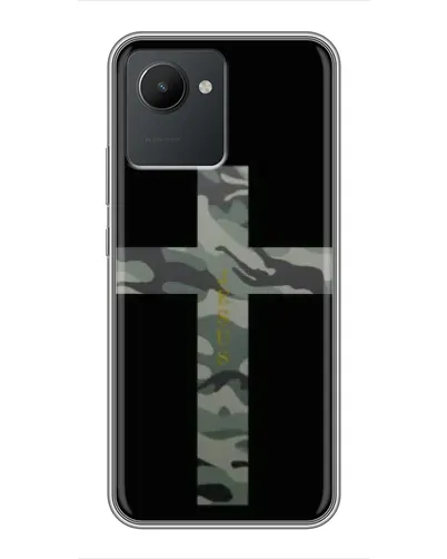 Чехол для Realme C30 с картинкой «Милитари Крест»