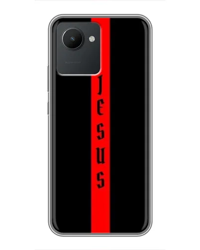 Чехол для Realme C30 с картинкой «Красная линия веры»