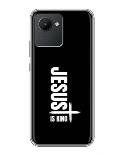 Чехол для Realme C30 с картинкой «Вертикаль веры Jesus»