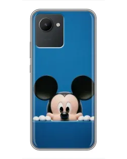 Чехол для Realme C30 с картинкой «Микки выглядывает» Чехол для Realme C30 с картинкой «Микки выглядывает»