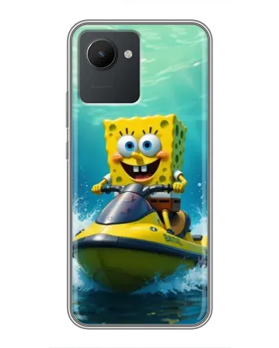 Чехол для Realme C30 с картинкой «Спанч Боб на гидроцикле» Чехол для Realme C30 с картинкой «Спанч Боб на гидроцикле»
